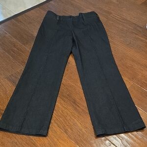 Focus 2000 Black Dressy Wide Leg Jeans.